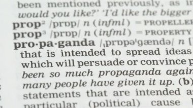 Propaganda, İngilizce kelime üzerine kalem işaret kelime, nüfus ikna