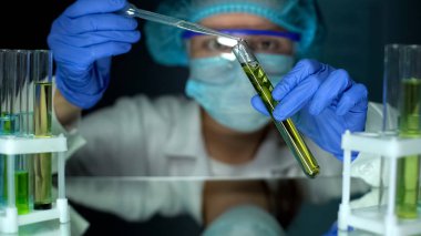 Biyolog yeşil bitki ile tüp yağlı madde ekleyerek, biyoyakıt ekstraksiyon