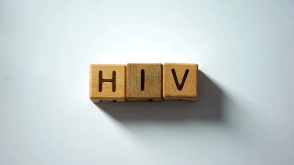 Hiv Uttrycker Gjort Kuber Sti Förhindrande Och Socialt Problem Obotlig — Stockfoto