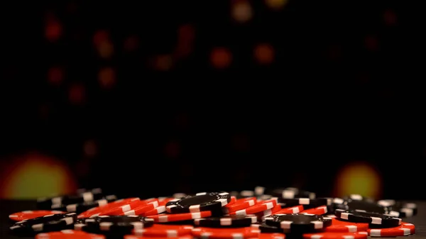 Huge Pile Poker Chips Sparkling Background All Betting Fortunate Game — Stock Photo, Image