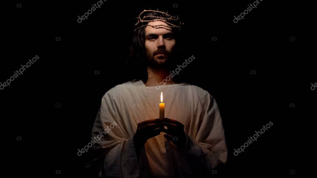 Jesus candle topless