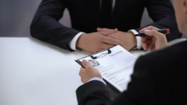 İşveren devam başarısız iş görüşmesi sonucu aday adı geçiş