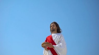 İsa Tanrı göklere el ekmek yetiştirmek, nimet kutsal gıda, Eucharist