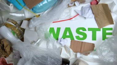 Çöp hiçbir atık ifade, eko gönüllülük projesi, kirlilik kaybolan