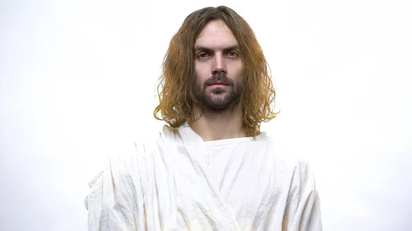 Jesus Licht Vor Der Kamera Konzept Der Gnade Und Vergebung — Stockfoto