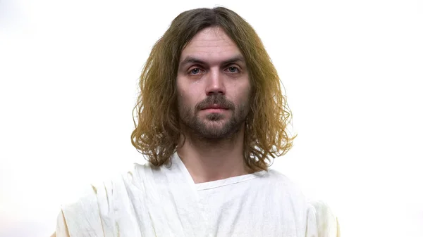 Gott Jesus Weint Nach Menschheitssünden Vergibt Und Rettet Seelen Erlösung — Stockfoto