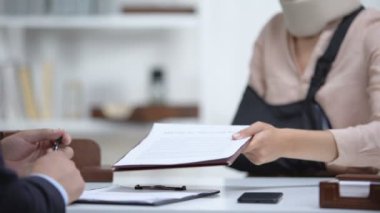 Sigorta acentesi kırık el ile kaza kurbanı tıbbi ihmal imza