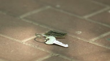 Bastonlu kör adam parkta yürürken kaybettiği ev anahtarlarını zor buluyor, zorluklar