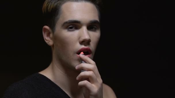 Rossetto transgender, disforia di genere, comunità lgbt, espressione di sé — Video Stock