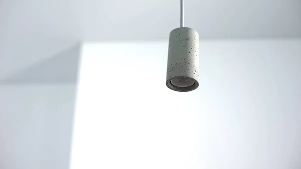 Порожній Тримач Лампи Висить Стелі Заміна Електрообладнання — стокове фото