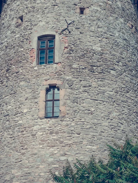 Fondo Que Estructura Torre Ventana Viejo Castillo Misterioso Mejor Foto —  Fotos de Stock