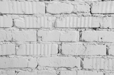 homojen arka plan temiz beyaz tuğla duvar yaşlılık çatlakları ile