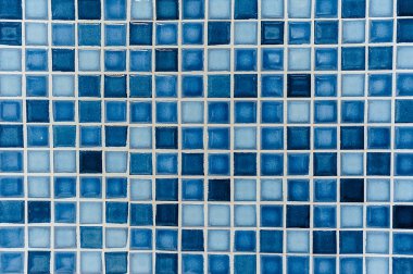 mavi ve akuamarin küçük seramik fayanslar bir mutfak veya tuvaletin onarımı ve dekorasyonu için