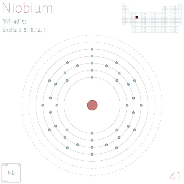 Stora Och Färgglada Infographic Elementet Niob — Stock vektor