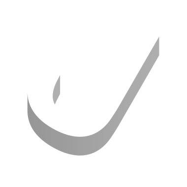 Üç boyutlu görünümde J harfi