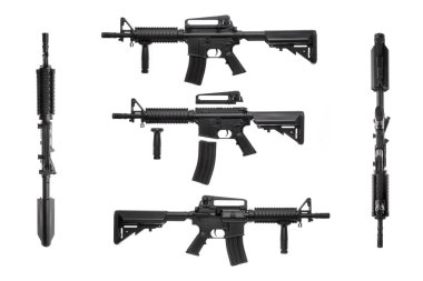 Large picture of an isolated weapon AR-15 clipart