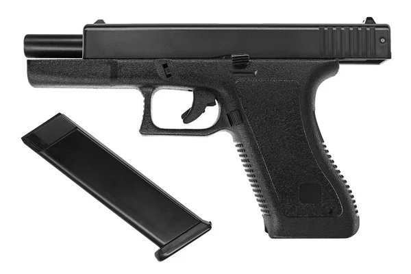 Изолированное Изображение Пистолета Glock Белом Фоне — стоковое фото