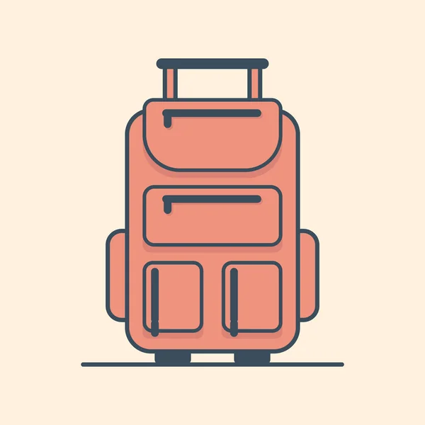 Travel Bag Icon Vector Illustration — Stock Vector