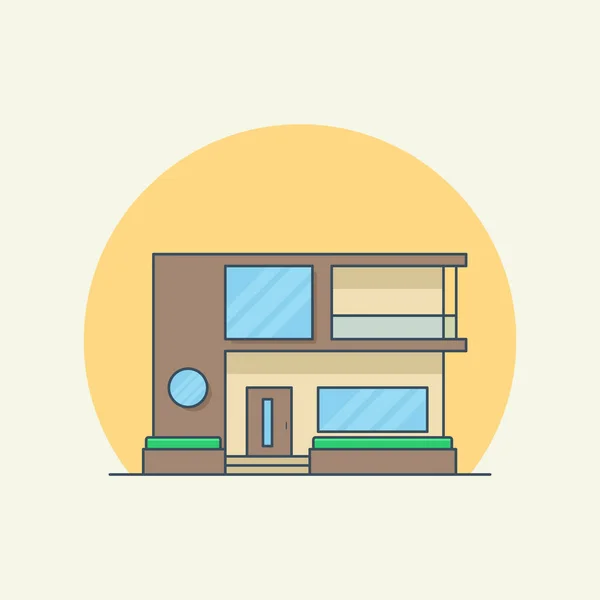 Modern ev simgesi vektör illüstrasyonu