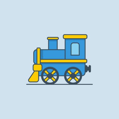 Oyuncak tren vektör resimleme