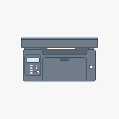 Gerçekçi yazıcı vektör çizimi