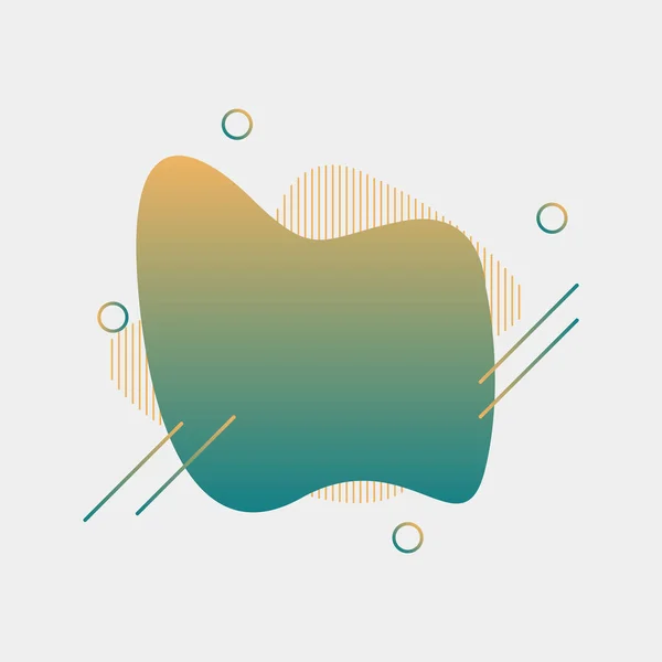 Modern sıvı şekilli soyut element