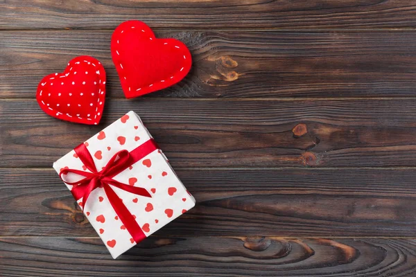 San Valentino Altre Festività Fatte Mano Presenti Carta Con Cuori — Foto Stock