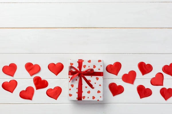 San Valentino Altre Festività Fatte Mano Presenti Carta Con Cuori — Foto Stock