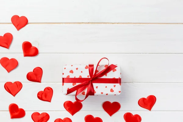 San Valentino Altre Festività Fatte Mano Presenti Carta Con Cuori — Foto Stock