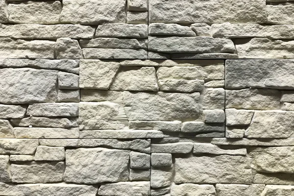 Pared Piedra Con Rectángulo Piedras Diseño Artesanía Interior —  Fotos de Stock