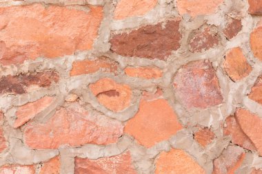 kırmızı taş duvar açık arka plan ve dekoratif doku arduvaz taş
