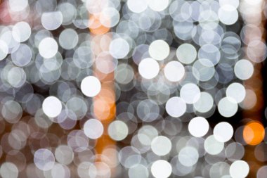 Siyah ve beyaz bokeh arka plan bulanıklık. birçok ışık arka plan üzerinde yuvarlak