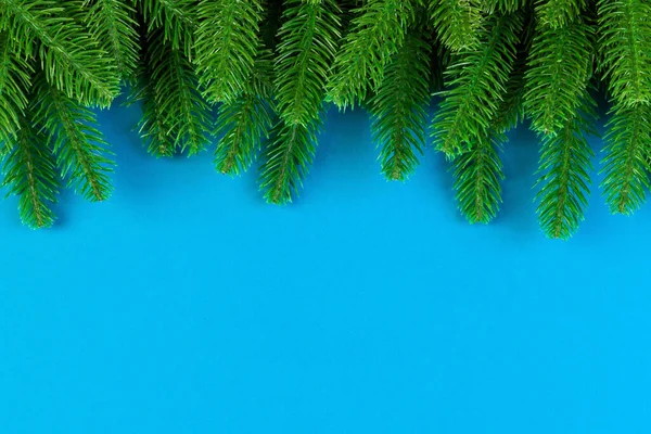 Köknar Ağacından Yapılmış Renkli Şenlikli Arka Plan Manzarası Fotokopi Alanı — Stok fotoğraf