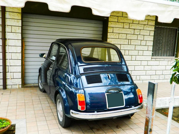 Fiat Carro Italiano Cidade Fiat Mini Carro Italiano Vintage — Fotografia de Stock