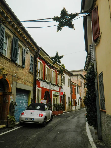 Rimini Włochy Grudnia 2014 Włoski Ulica Starego Miasta Rimini Włochy — Zdjęcie stockowe