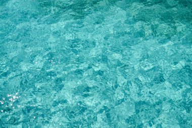 Berrak deniz suyu dokusu. Şeffaf tropikal okyanus.