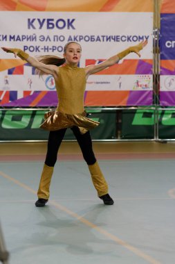 Yoshkar-Ola, Rusya - 27 Ocak 2018: Akrobatik Rock and Roll Mari El Republic Cup.