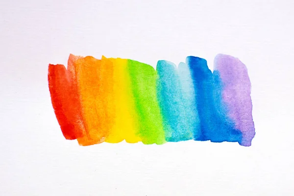 Soyut parlak suluboya gökkuşağı renkleri arka plan. Illüstrasyon.