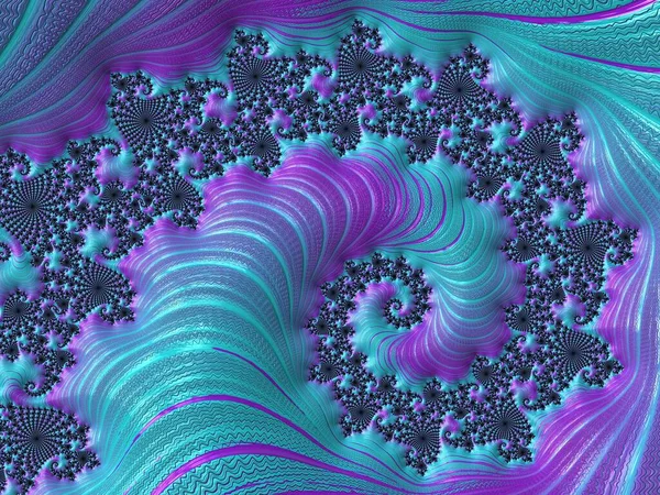 Arte Fractal Abstracto Para Diseño Creativo — Foto de Stock