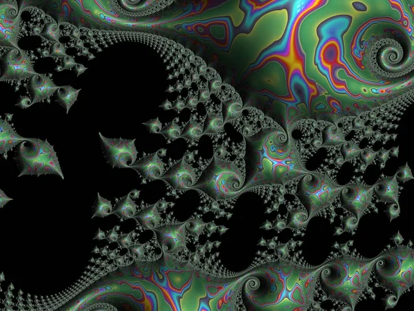 Abstrakter Fraktaler Hintergrund Nahtloses Muster — Stockfoto