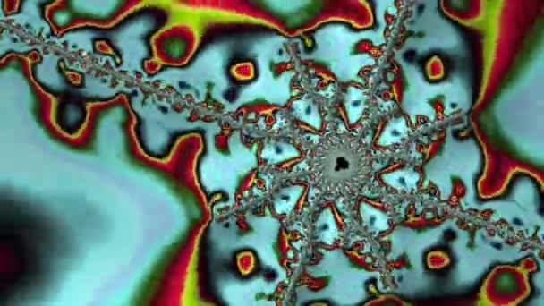 Plasma Fractal Abstracte Kleurrijke Achtergrond — Stockvideo