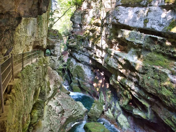view of canyon, beautiful nature landscape in Biel, Bern, Switzerland
