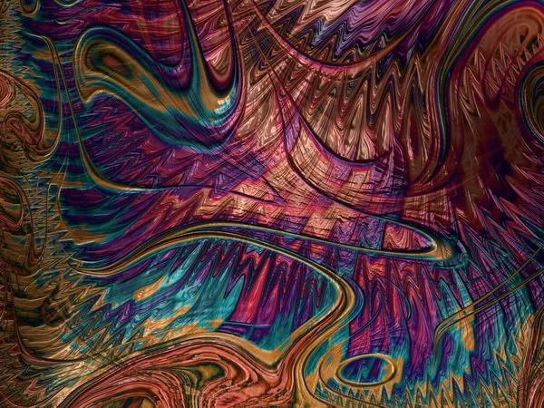 Fraktal şekilli soyut dijital duvar kağıdı