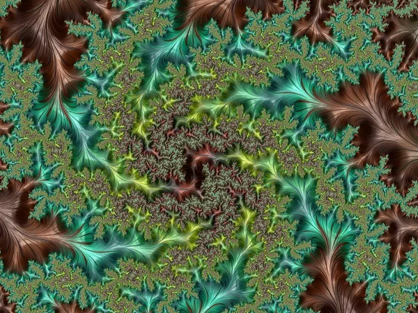 abstract digital wallpaper with fractal shapes