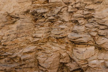 Golden Canyon California 'daki kayaların dokuları. ABD 'deki Ölüm Vadisi Ulusal Parkı' nda Altın Kanyon