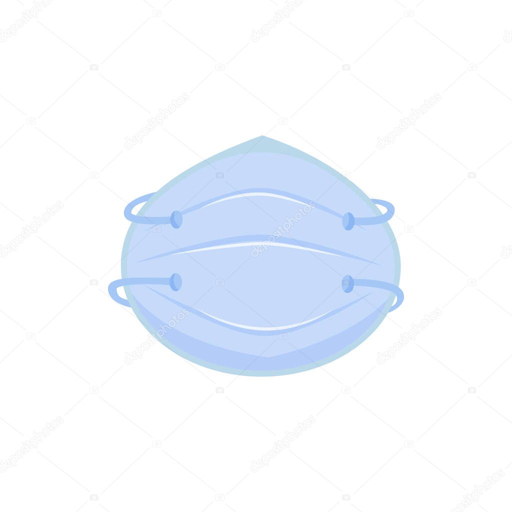 N95 respirator cartoon vector illustration