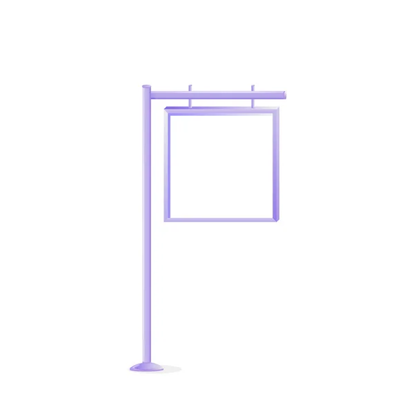 Urban metal vektor inzerce deska znamení ilustrace — Stockový vektor