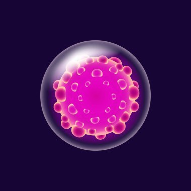 Vücut virüsü gerçekçi vektör çizimi