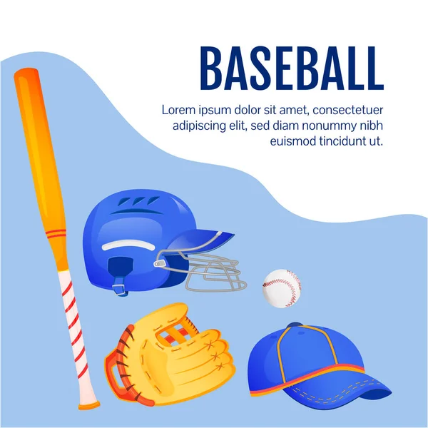 Softball Εργαλεία Social Media Post Mockup Για Μπέιζμπολ Πρότυπο Σχεδίασης — Διανυσματικό Αρχείο