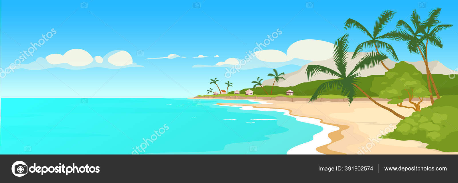 Tropical Sandy Beach Flat Color Vector Illustration Wild Sea Shore Stock Vector Image by ©ntlstudio #391902574 Tropical Sandy Beach Flat Color Vector Illustration Wild Sea Shore Stock Vector Image by ©ntlstudio #391902574